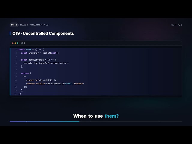 Uncontrolled Components & Why React Is Functional | React Native Interview (4.7)