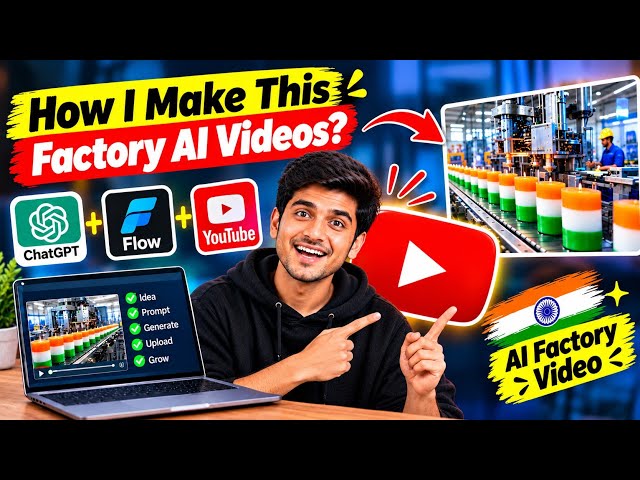 How to Make AI Factory Videos✅  | Free Tools + Full Tutorial 💯.