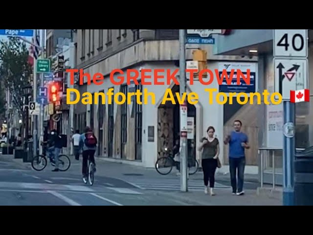 Toronto Danforth Ave Greek Town driving tour #Toronto #Ontario #Canada #GreekTownToronto