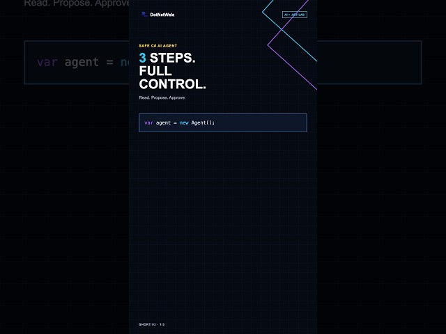 The 3-Step Formula for a Safe C# AI Agent #Shorts