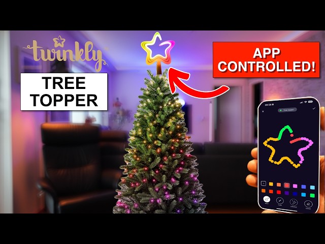 Twinkly Tree Topper – App-Controlled Star for Your Christmas Tree!