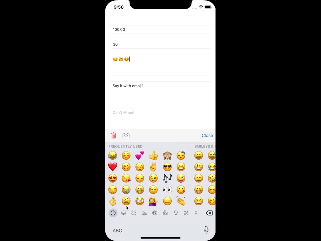 NativeScript Keyboard Toolbar plugin