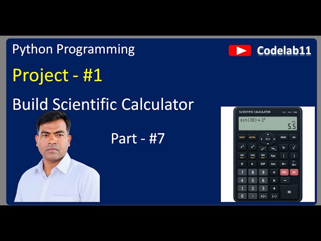 Python Scientific Calculator Part - 7  | Step-by-Step Python GUI Project | Beginner Project