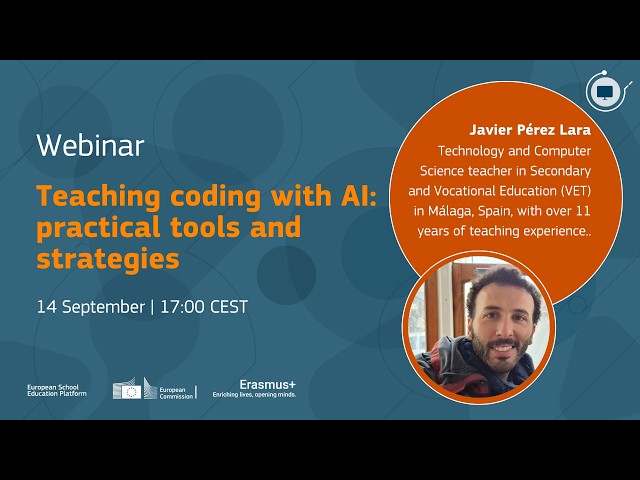 European Commission webinar on teaching coding with AI: practical tools and strategies