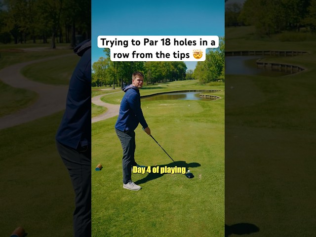 Peak pep talk from Jock today 🗣️ #golf #18pars #challenge