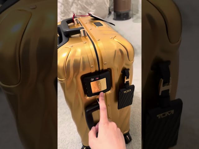 Tumi 50th Anniversary Limited Edition 19 Degree Carry On Luggage Gold Edition