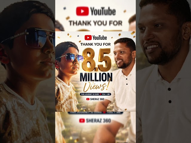 8.5 Million Views Completed 🤯❤️ Thank You Everyone | #Sheraz360