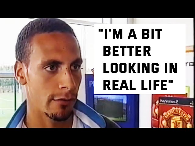 Rio Ferdinand & Wes Brown play videogame Club Football | 2003
