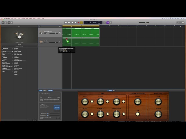 Garageband Tutorial - Make your own midi drum patterns 1