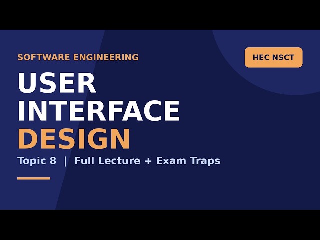 User Interface Design Complete Lecture (I Read the ENTIRE UI Design Syllabus So You Don't Have To)