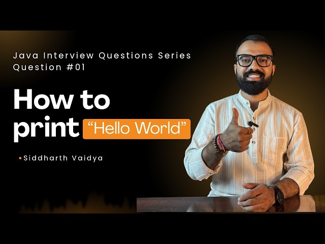Java Basic Coding Questions | Print Hello World in Java | Java Interview