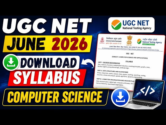 UGC NET CS 2026 Syllabus PDF 📥 How to Download (Step-by-Step)