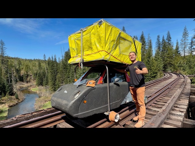 I Built a Micro Camper for Abandoned Railroads! Start to Finish