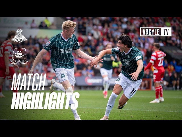 Match Highlights | Doncaster Rovers v Argyle