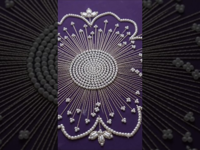 Masterpiece with Threads ✨ | Beautiful Embroidery ##embroidery #love #ai #dıy #yarn #fashion #yarn
