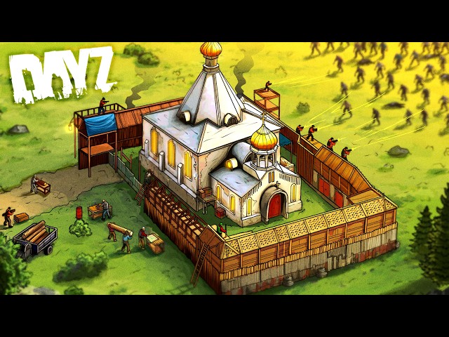 We Built a MASSIVE Compound Base With 20 Players in DayZ!!