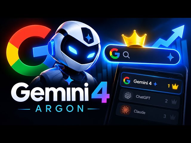 GOOGLE VIES FOR THE TOP SPOT WITH Gemini 4 ARGON!