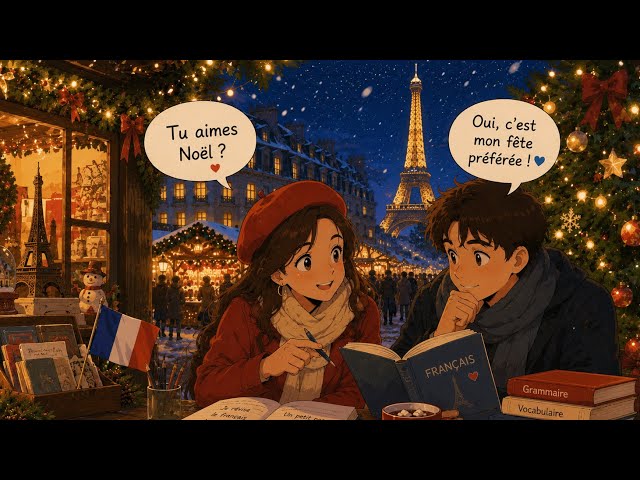 10 Short French Conversations | Christmas & Holiday Season (A1–A2) ⭐