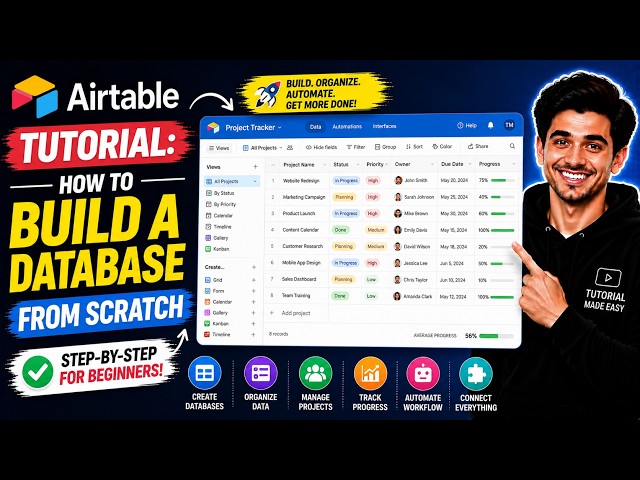 Airtable Tutorial: How to Build a Database From Scratch | Beginner’s Guide