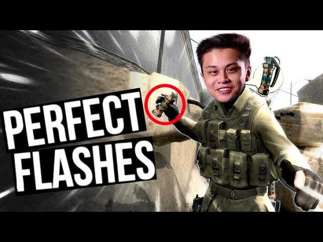 CS:GO - PRO'S THROWING PERFECT FLASHES! (PERFECTLY PLACED FLASHES)