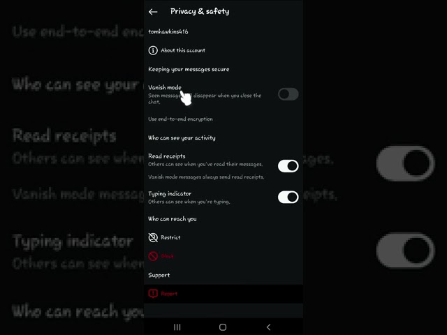 How To Turn Off Vanish Mode On Instagram?