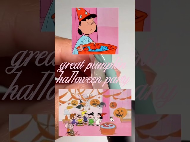 3d nail art, the great pumpkin halloween party🎈🎃🎉🍎 #3dnailart #nailart #nailtutorial