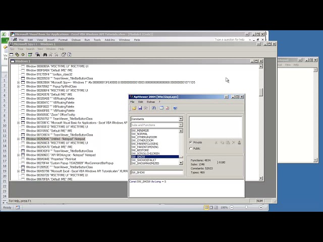 06 VBA Excel Windows API   V1 05   How to Hide or Show An External Windows Application   YouTube