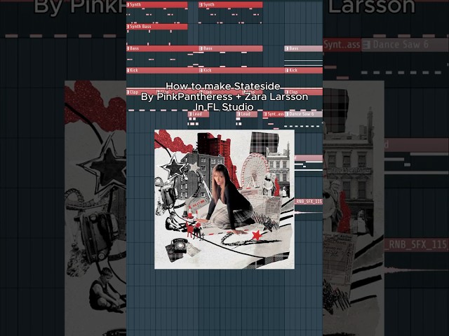 How to make Stateside By PinkPantheress + Zara LarssonIn FL Studio #pinkpanthers #flstudio
