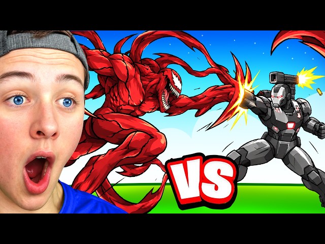 Reacting to CARNAGE vs WAR MACHINE Animation