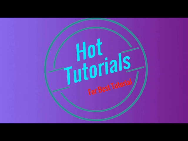 Hot Tutorials! How to Create logo without softwere. Logo making by online