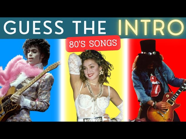 Guess the INTRO - Name 80's Songs by the ICONIC INTRO 🎸 | 1980's Music Quiz: