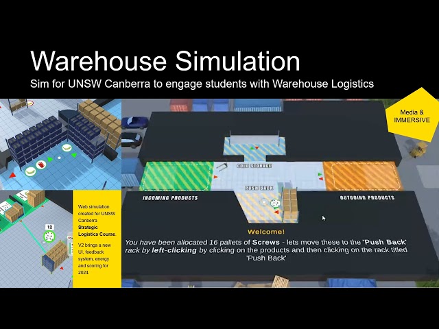 Immersive Projects Showcase 2024 T2 Warehouse Sim