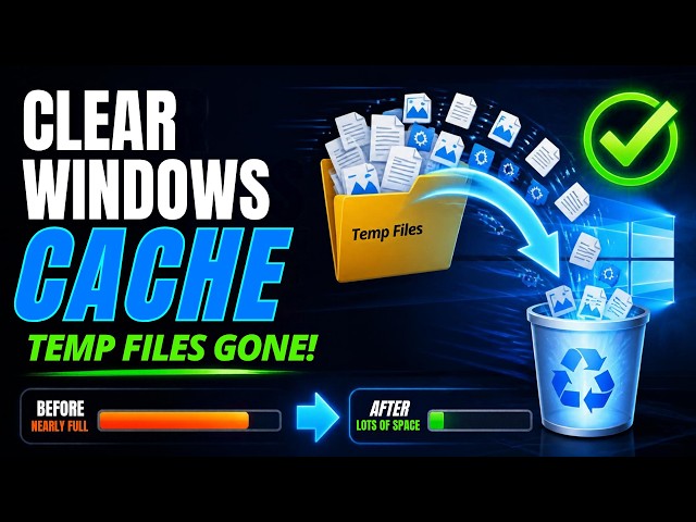 How to Completely Clear Windows Cache & Temp Files (2026)