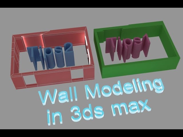 3ds max tutorials for beginners | Working with AutoCAD Files in 3ds Max | wall modeling in 3ds max