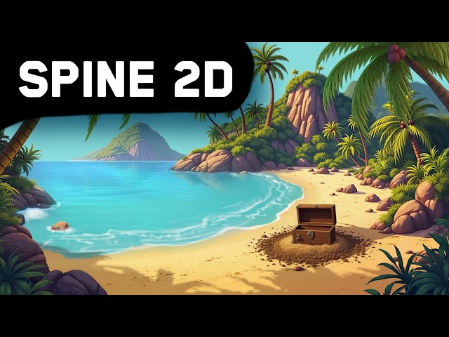 How I animated beach sea waves in Spine 2D