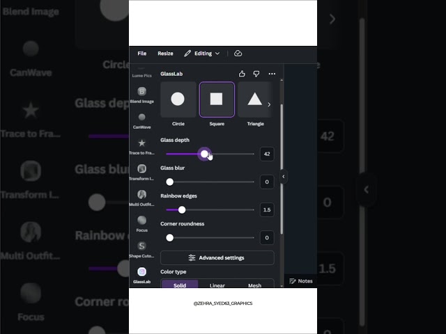 ✨ Create a Glass Effect in Canva | Easy Canva Design Hack #Shorts