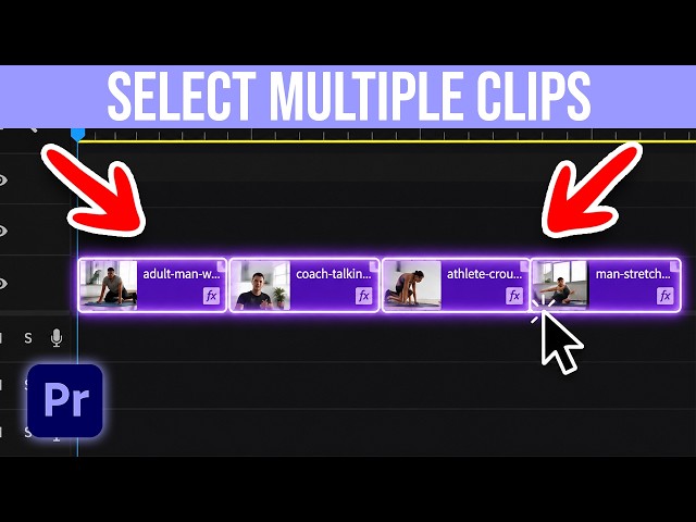 How To Select Multiple Clips In Premiere Pro