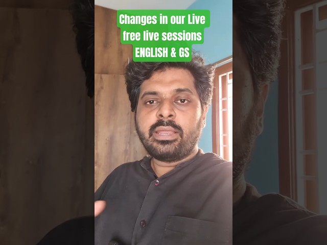 Changes in our free live sessions #sscexampreparation #rrbgroupd #rpfconstable