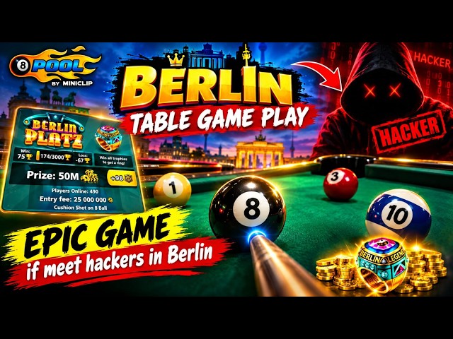 Berlin table Game Ep 556 8 BALL POOL LIVE Epic Game event table #gaming #games #live #8ballpool
