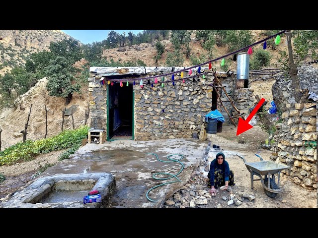"Tuba's Effort to Build a Place for Firewood; Before the Rain Falls"