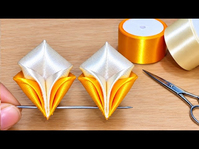 How to Make a Amazing Ribbon Flower 🌸 | Easy & Simple DIY Tutorial