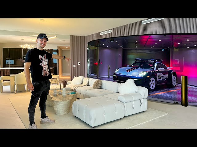 Inside Messi's Porsche Tower With Supercar Elevator