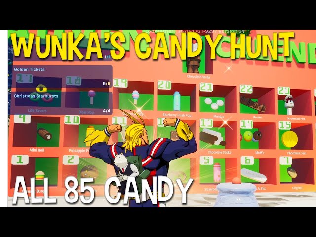 WUNKA'S Candy Hunt - All 85 Candy - 7578-1761-9297