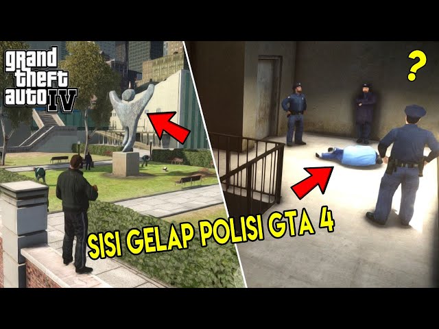 JANGAN COBA COBA DEKATI PATUNG INI ! 10 RAHASIA, MISTERI & EASTER EGGS GTA 4 - PART 2