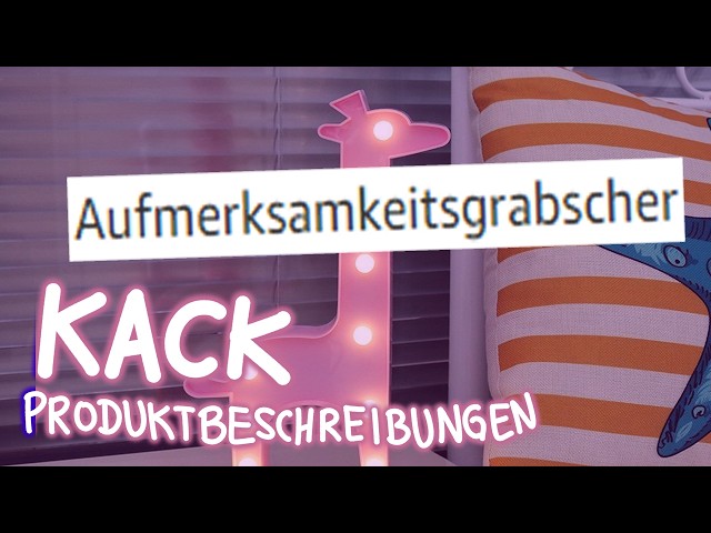 Kack Produktbeschreibungen - Aufmerksamkeitsgrabscher