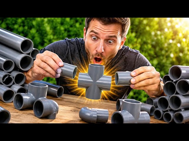 99% of People Don't Know This 4-Way PVC Pipe Connection Trick!
