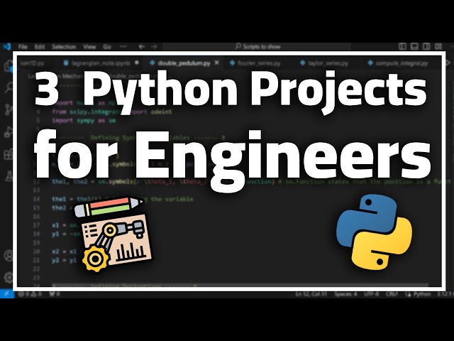 3 Python Projects - For Physics and mechanical Engineering!
