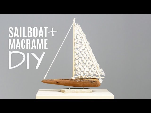 How to Make a Macrame Sailboat | Home Decor Craft idea DIY