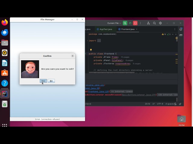 Java OOP File Manager Application Demo