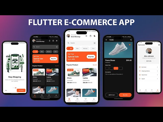 Complete Flutter E-Commerce App UI | Speed Code | Beginners to Advanced Level | Flutter Project
